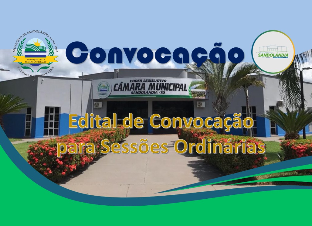Edital de Convocação para Sessão Ordinária mês de junho 2026.